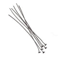 3" length Disc Headpin Black Gold plated .925 Silver, 26 Gauge Wire, 10 pieces per Bag