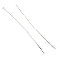 3" length Sterling Silver Disc Headpin, 22 Gauge Wire, 10 pieces per Bag