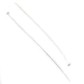 3" length Sterling Silver Disc Headpin, 26 Gauge Wire, 10 pieces per Bag