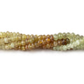 4mm Grossular Garnet Faceted Rondelles 14.5 inch 139 Beads