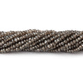 3.5mm Mystic Smoky Quartz Faceted Rondelle Beads 12.5 inch 130 pieces