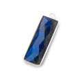 31x11mm Silver Bezel Labradorite Bar 1 ring pendant 1 piece