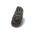 31x13.5mm Pyritized Ammonite  Fossil Focal Bead