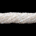 4mm Ceylon Moonstone Faceted Rondelles 14 inch 152 pieces