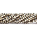 3.5-4mm Metallic Champagne plated Pyrite faceted rondelle Beads 13 inch 103 pcs