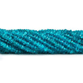 3.5-4mm Neon Apatite Faceted Rondelle 14 inch 171 pieces