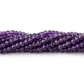 3.5mm Amethyst faceted rondelle beads 13 inch 130 pieces