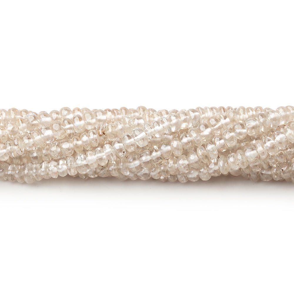 3.5mm Champagne Zircon Plain Rondelle 13.75 inch 160 Beads