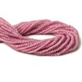 3.6-3.8mm Pink Sapphire micro-faceted rondelle beads 13 inch 120 pieces AA