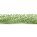 3.5mm Tsavorite Garnet faceted rondelle beads 13 inch 155 beads