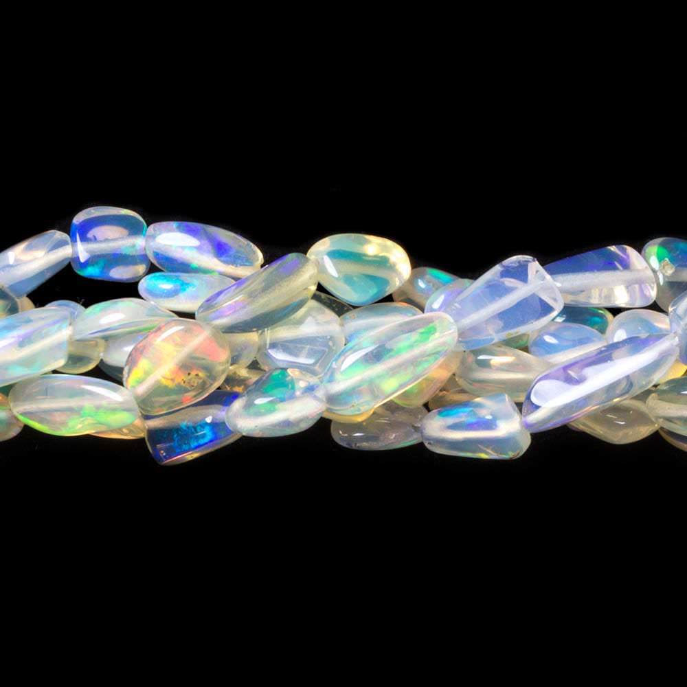 3.5x3.5-9x6mm Ethiopian Opal Plain Nugget Beads 16 inch 70 pieces