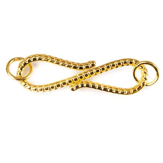 36mm Vermeil S Hook Pebble Design 1 piece