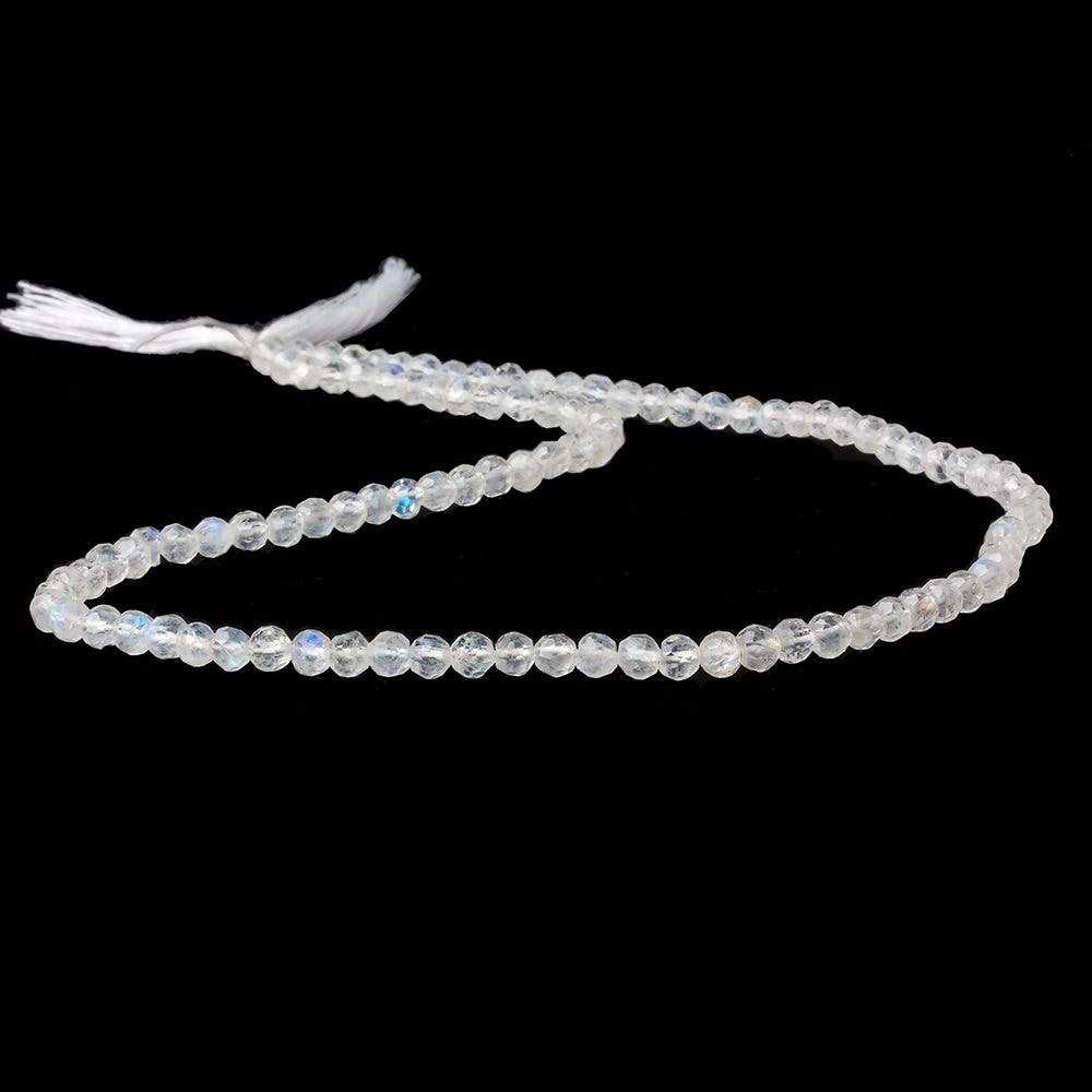 3.8mm Rainbow Moonstone Faceted Round Beads 14 inch 80 pieces