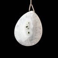 39x31mm Solar Quartz Faceted Pear Focal Bead 1 piece