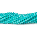 3mm Amazonite microfaceted round beads 13 inch 105 pieces A