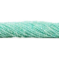 3mm Amazonite microfaceted round beads 13 inch 110 pieces AA
