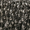 3mm Black Gold plated Round Black Gold plated Hand Wrapped Chain