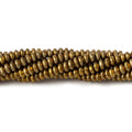 3mm Brass Disc Beads 8 inch 135 pieces