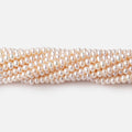 3mm Cream Center Drilled Button Freshwater Pearls 15 inch 160 pieces AA