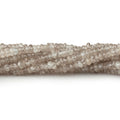 3mm Dark Champagne Zircon Faceted Rondelle 13.5 inch 212 Beads