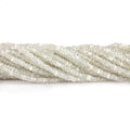 3mm Light Champagne Zircon Faceted Rondelle Beads 13.5 inch 200 pieces