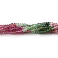 3mm Multi Color Tourmaline Faceted Rondelle Beads 14 inch 201 pcs