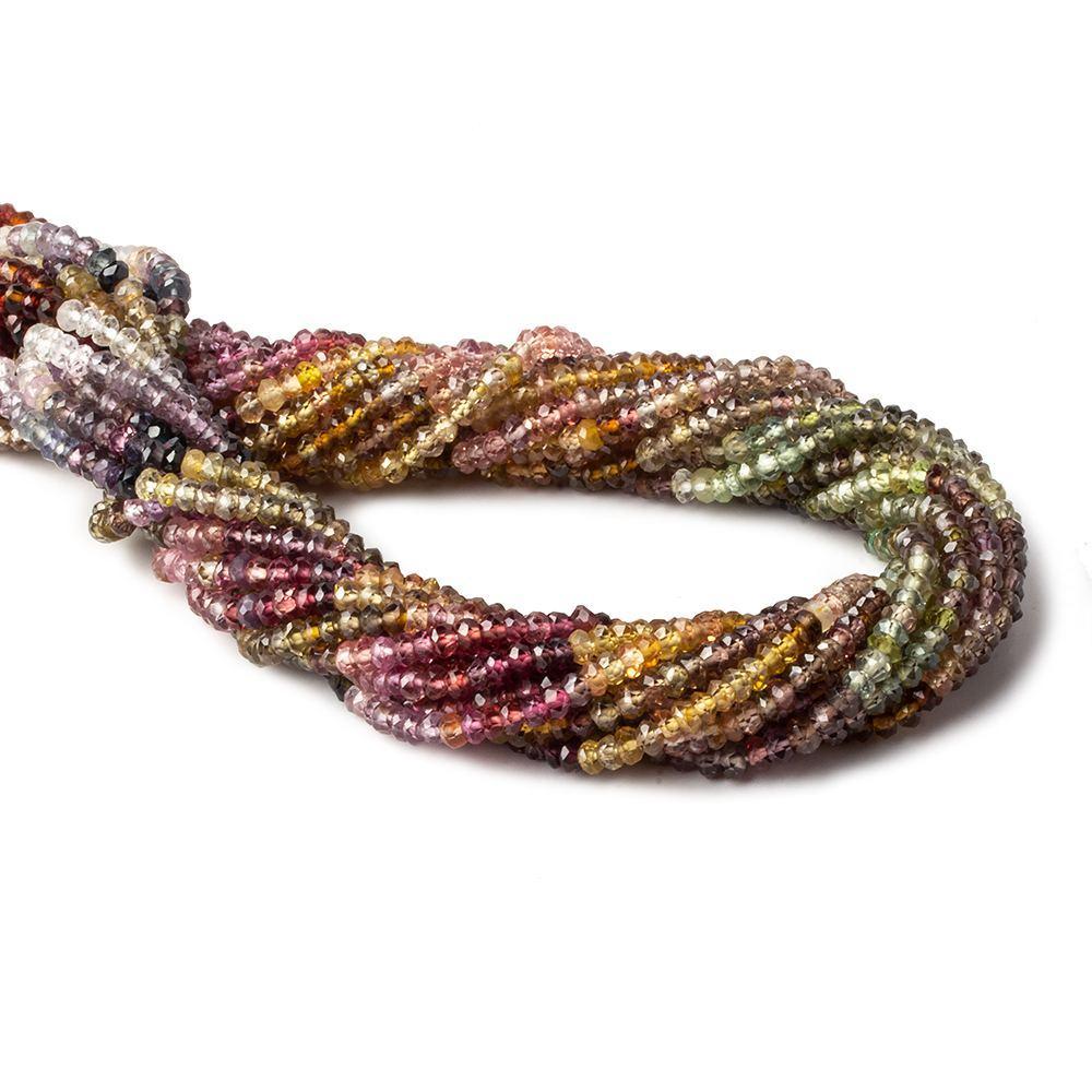 3mm Multi Gemstone Faceted Rondelle Beads 13 inch 150 pcs