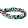 3mm MultiGemstone Faceted Rondelle Beads 13 inch 155 pieces