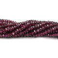 3.5mm Rhodolite Garnet faceted rondelle beads 13 inch 177 beads