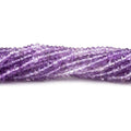 3mm Shaded Amethyst Faceted Rondelle Beads 13.5 inch 186 pieces