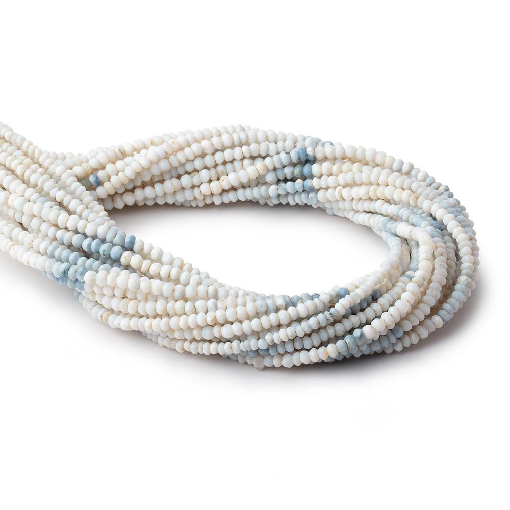 3mm Shaded Owyhee Natural Opal Faceted Rondelle Beads 13 inch 145 pieces