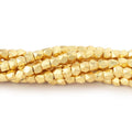3mm Vermeil Faceted Nugget Beads 4 inch 34 pieces