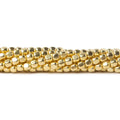 3mm Vermeil Plain Cube 8 inch 65 beads