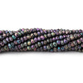 3mm Violet Mystic Spinel Faceted Rondelle Beads 13 inches 150 pieces
