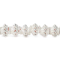 3x7mm Sterling Silver Plated Copper Bead Cap 8 inch 64 pcs