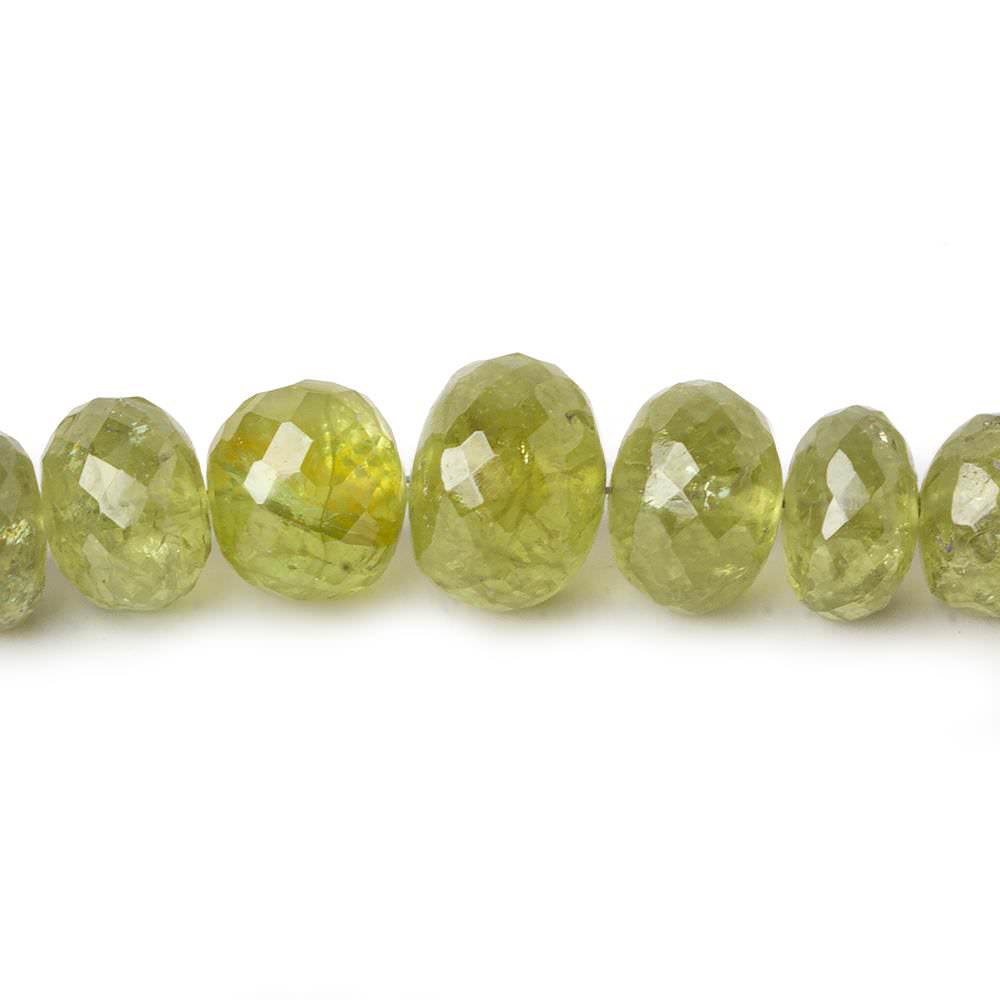 5.5-10.5mm Grossular Garnet faceted rondelles 18 inch 119 pieces AA