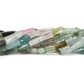 4-11mm MultiColor Tourmaline polished Crystal Beads 16 inch 40 pieces