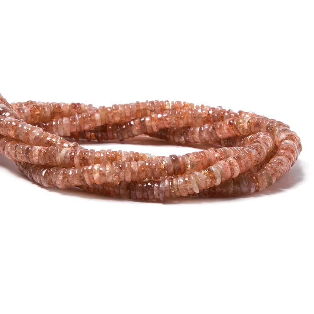 4-4.5mm Sunstone Heshi Beads 14 inch 260 pieces