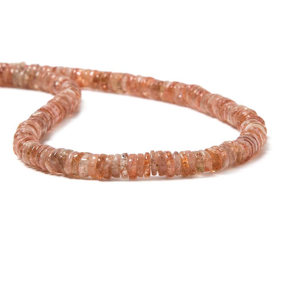 4-4.5mm Sunstone Heshi Beads 14 inch 260 pieces