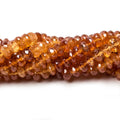 5mm Mandarin Garnet Faceted Rondelle 8.5 inch 80 pieces