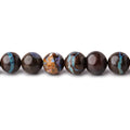 4-6mm Australian Boulder Opal Plain Round Beads 16 inch 78 pieces