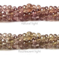 4-6mm Color Change Garnet faceted rondelle beads 18 inch 179 pieces