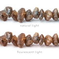 4-6mm Color Change Garnet Unpolished Nugget Beads 16 inch 98 pieces