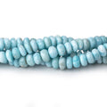 4-6mm Larimar Plain Rondelle Beads 18 inch 154 pieces AA