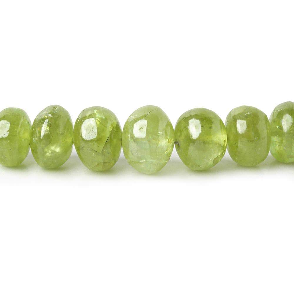 4-7.5mm Grossular Garnet plain rondelles 18 inch 130 beads