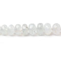 4-7mm Aqua Green Chalcedony faceted rondelles 18 inches 135 beads AA