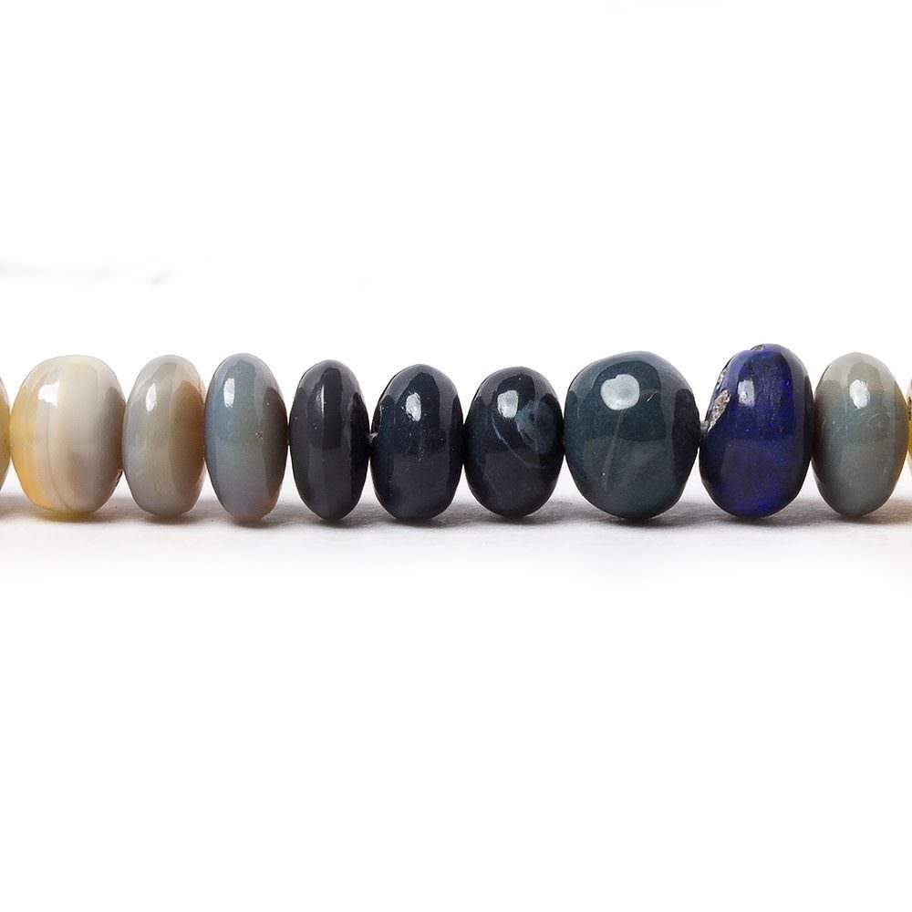 4 - 7mm Australian Opal Plain Rondelle Beads 18 inch 168 pieces