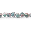4-7mm Bi-Color Indicolite Tourmaline Faceted Heart 15.5 inch 75 Beads