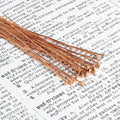 3" length Copper Headpin Round 22 Guage 22 pcs per bag