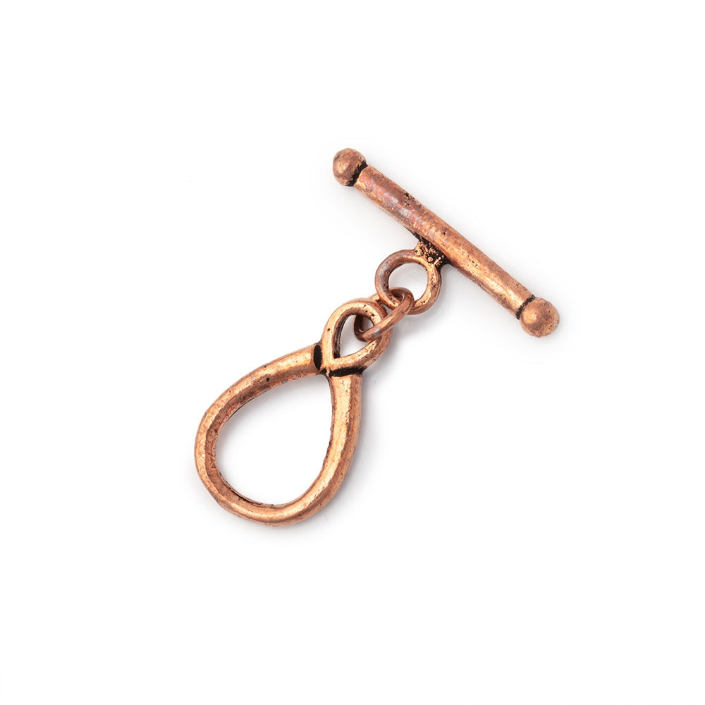 12x19mm Plain Copper Toggle 1 piece